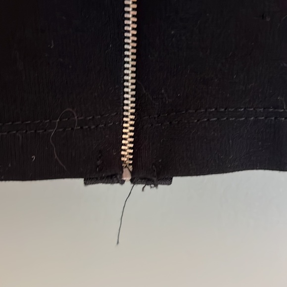 Akira Black Long sleeve cocktail dress w/ open chest and full zipper down back - Picture 7 of 9